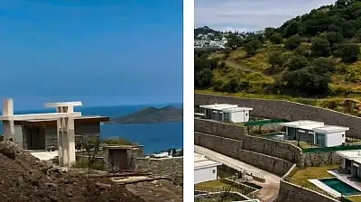 Kayseri'nin ünlü inşaat firması Bodrum Yalıkavak'a malikane yapıyor...