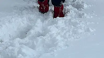 Şehir merkezinde durum farklı ama bu görüntü Kayseri'de çekildi
