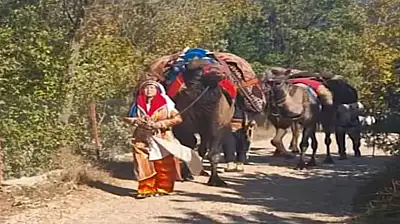 Yayla yolunda kalan kadim bir iz