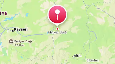 Yine aynı bölge! Kayseri'de bir deprem daha...