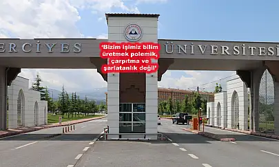 Erciyes Üniversitesinde 'İsrail mesajı' ortalığı karıştırdı!