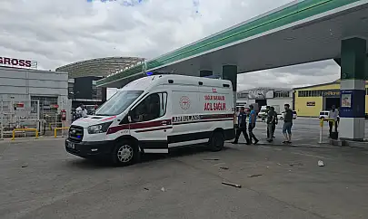 Kayseri'de akaryakıt istasyonu savaş alanına döndü