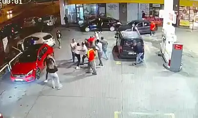 Kayseri'deki benzinlikte ortalık savaş alanına döndü! İşte o görüntüler