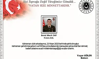 Uzman Onbaşı şehit düştü!