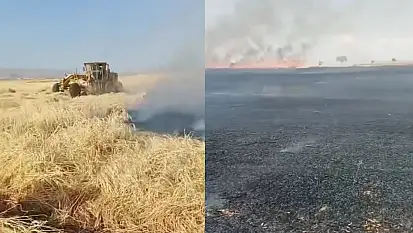 3 ayrı yangında çiftçilerin emekleri kül oldu!