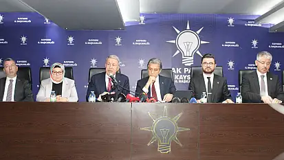 AK Parti Genel Başkan Yardımcısı Kayseri'de konuştu: Bizim o işlerle alakamız yok