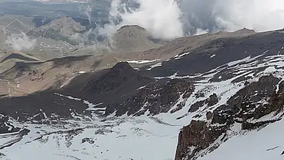 Aylardan Haziran! Bu görüntü Kayseri'de çekildi