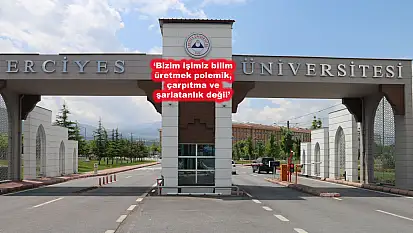 Erciyes Üniversitesinde 'İsrail mesajı' ortalığı karıştırdı!