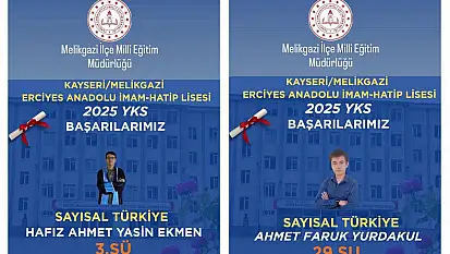 İşte Kayseri'nin YKS'deki gurur tablosu