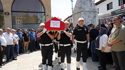 Kayseri'de hayatını kaybeden başkomiser son yolculuğuna uğurlandı