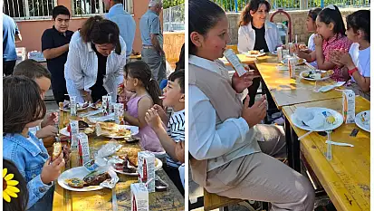 Kayseri'de anlamlı karne şenliği!
