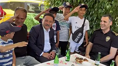 Vali Çiçek ve Emniyet Müdürü vatandaşlarla buluştu