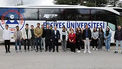 Erciyes Üniversitesi öğrencileri Kayseri'yi bu rotayla tanıdı
