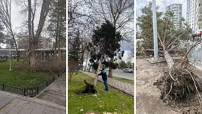 Kayseri'de fırtına sonrası seferberlik
