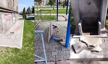 Kayseri'de kamu malına zarar verenler yandı: Tek tek tespit ediliyor!