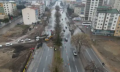 Kayseri'de kapalı olan yolda çalışmalar sürüyor!