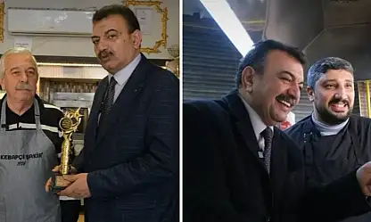 Kayseri'nin 100 yıllık kebapçısına Başkan Aydemir'den anlamlı plaket!