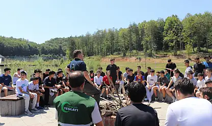 Kayseri'nin sporcuları Düzce'de! Genç Yeşilay Kampı'na katıldı