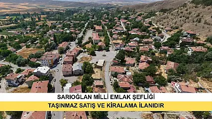 23.09.2026 Tarihli İhaleler İçin Sarıoğlan Kaymakamlığı Milli Emlak Şefliğinden Yayınlanan Taşınmaz Satış Ve Kiralama İlanıdır