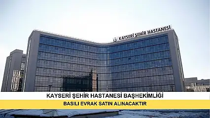 Basılı Evrak Satın Alınacaktır