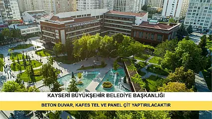 Beton duvar, kafes tel ve panel çit yaptırılacaktır