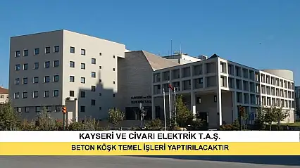 Beton Köşk Temel İşleri Yaptırılacaktır