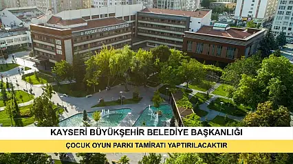 Çocuk Oyun Parkı Tamiratı Yaptırılacaktır