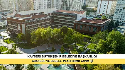 Cumhuriyet Meydanı Yeraltı Çarşısı Kaleönü Girişine Asansör Ve Engelli Platformu Yapım İşi