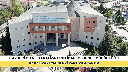Kanalizasyon İşleri Yaptırılacaktır