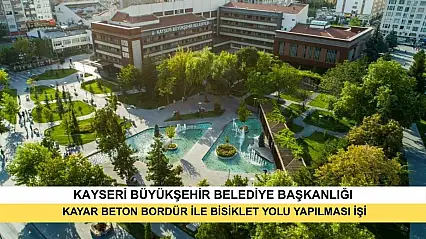 Kayseri İli Muhtelif Bölgelerinde Kayar Beton Bordür İle Bisiklet Yolu Yapılması İşi