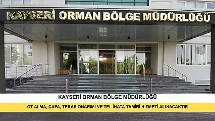 Ot Alma, Çapa, Teras Onarımı Ve Tel İhata Tamiri Hizmeti Alınacaktır