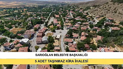 Sarıoğlan Belediye Başkanlığından 5 Adet Taşınmaz Kira İhalesi