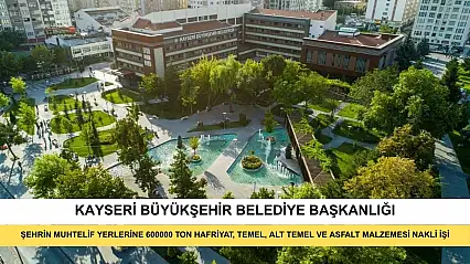 Şehrin Muhtelif Yerlerine 600000 Ton Hafriyat, Temel, Alt Temel Ve Asfalt Malzemesi Nakli İşi