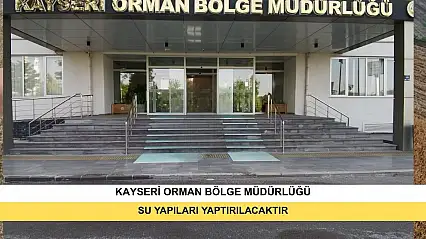 Su Yapıları Yaptırılacaktır