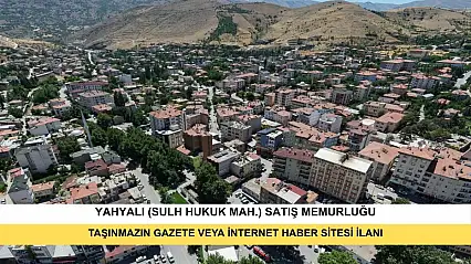 T.C. Yahyalı (Sulh Hukuk Mah.) Satış Memurluğu 2025/22 Satış Taşınmazın Gazete Veya İnternet Haber Sitesi İlanı