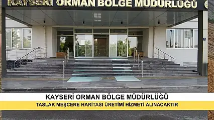 Taslak Meşcere Haritası Üretimi Hizmeti Alınacaktır