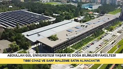 Tıbbi Cihaz Ve Sarf Malzeme Satın Alınacaktır