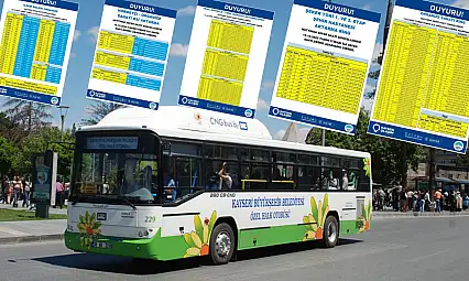 13 Aralık'tan itibaren bazı hatlarda sefer saatleri güncellendi