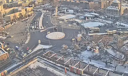 -13 derece soğukta akın ettiler! Kayseri'de şaşırtmayan manzara