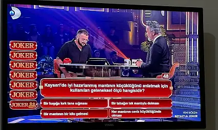 3 milyon TL ödüllü yarışmada Kayseri sorusu! İşte cevabı...