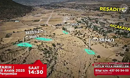 Kayseri'de villa parselleri satışa çıktı!