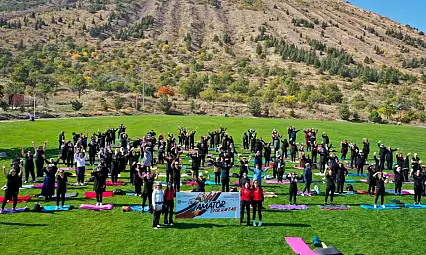 Ali Dağı'nda doğayla iç içe spor