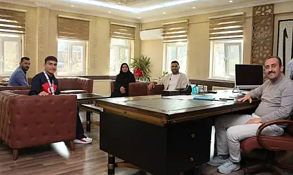 Avrupa ikincisinden Başkan Mustafa İlmek'e ziyaret!