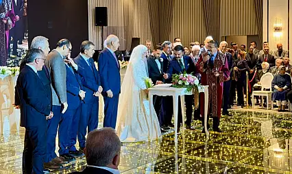 Bakan Yumaklı'nın mutlu gününe Kayseri'den önemli katılım