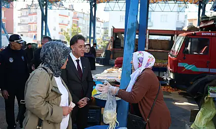 Başkan Adem Şengül'den Salı Pazarı'na bereket ziyareti