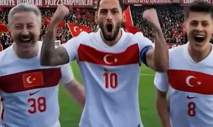 Başkan Palancıoğlu frikik attı, millilere moral verdi