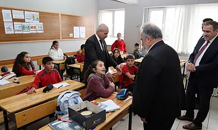 Başkan Yalçın'dan Kamber İlkokuluna ziyaret