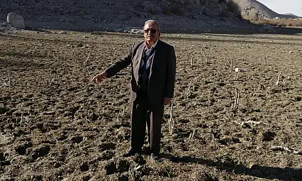 Bu fotoğraf Kayseri'de çekildi… Sebebi kuraklık!