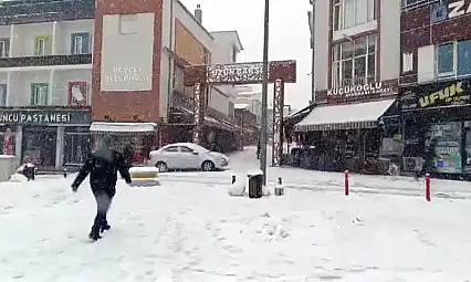 Develi beyaza büründü