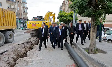 Develi'de 4 buçuk kilometrelik altyapı çalışmaları başladı